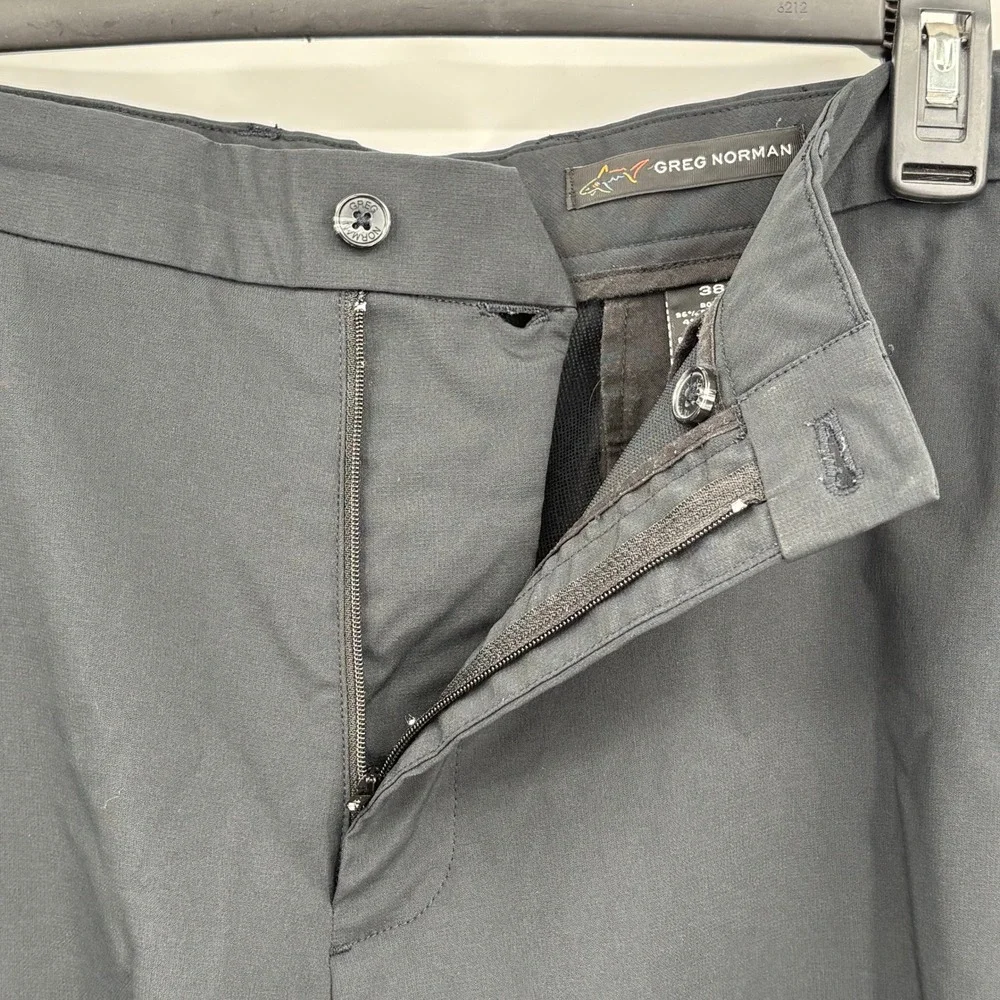 Greg Norman Mens Everbest Black Golf Shorts Size 38 Performance‎ Stretch